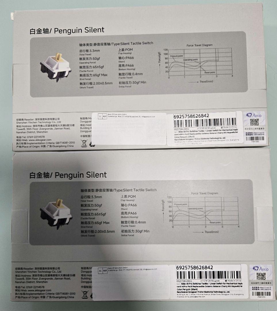 キーボード Akko Penguin Silent 90 PCS