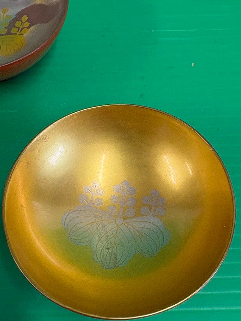 古い記念盃　4点（箱　布「白」）