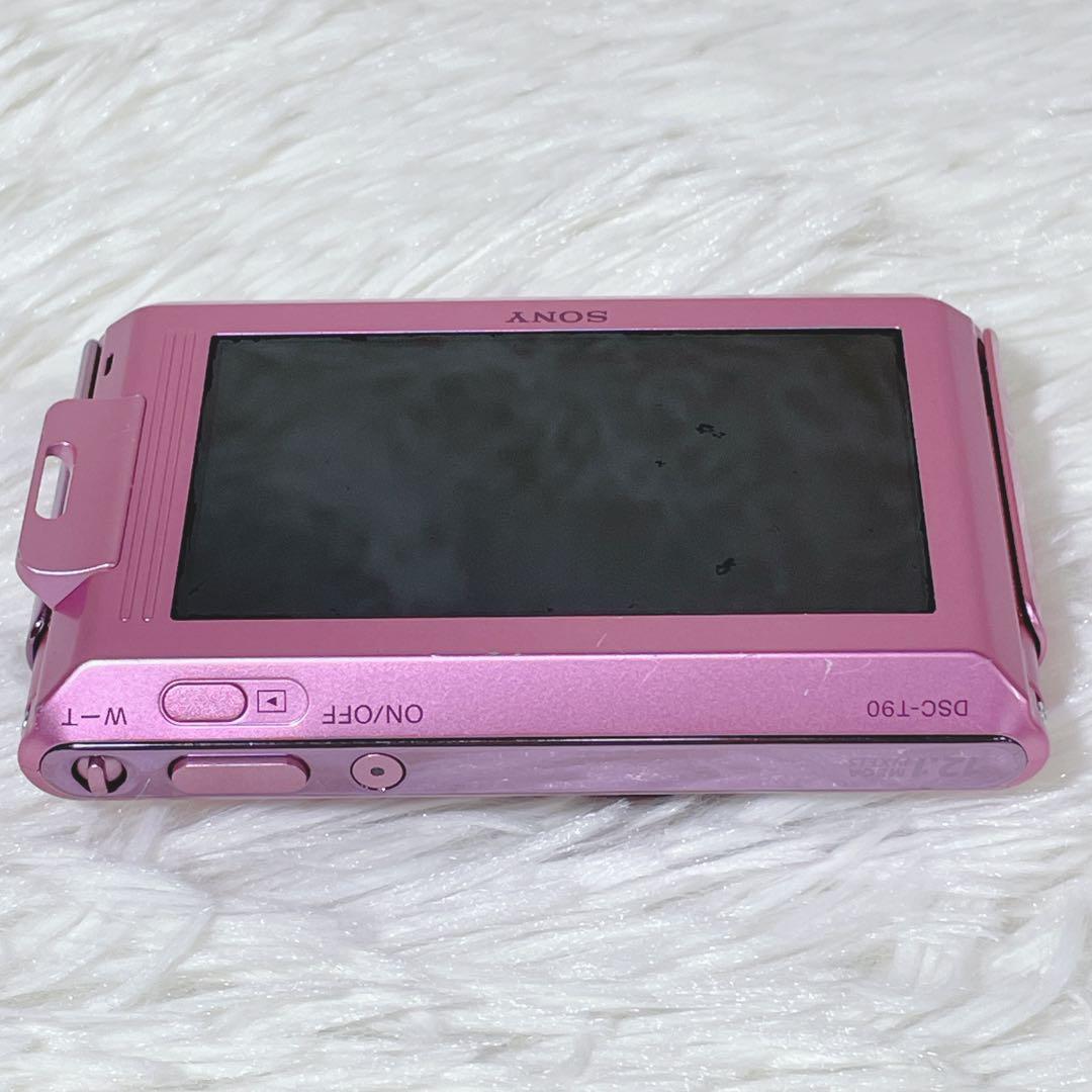 【美品】SONY Syber-shot【DSC-T90】ピンク バッテリー付き