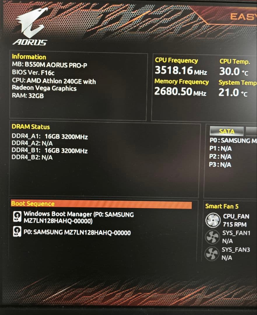 GIGABYTE B550M AORUS PRO-P マザーボード