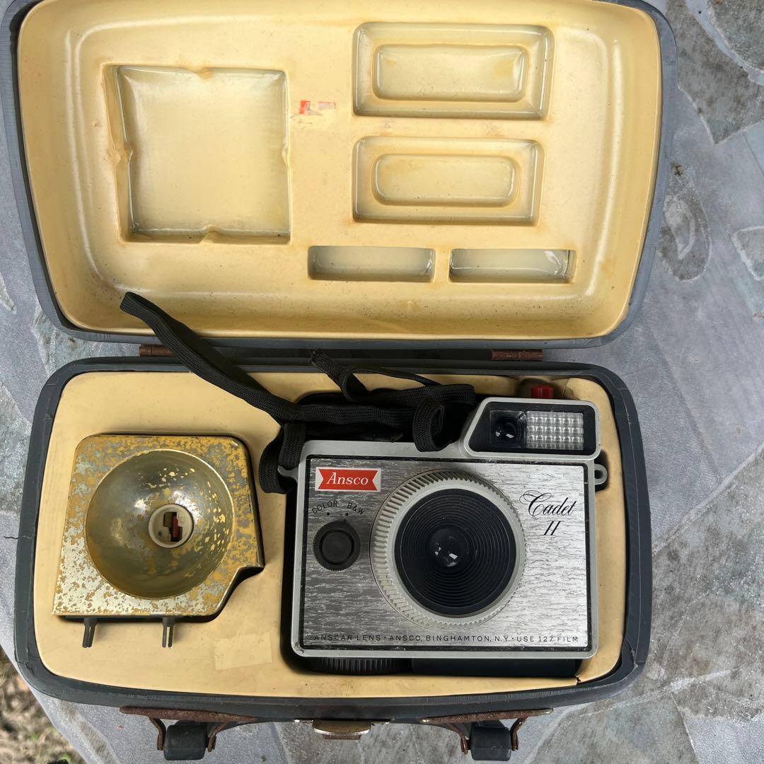 ビンテージ　Ansco、カメラ＆ケース