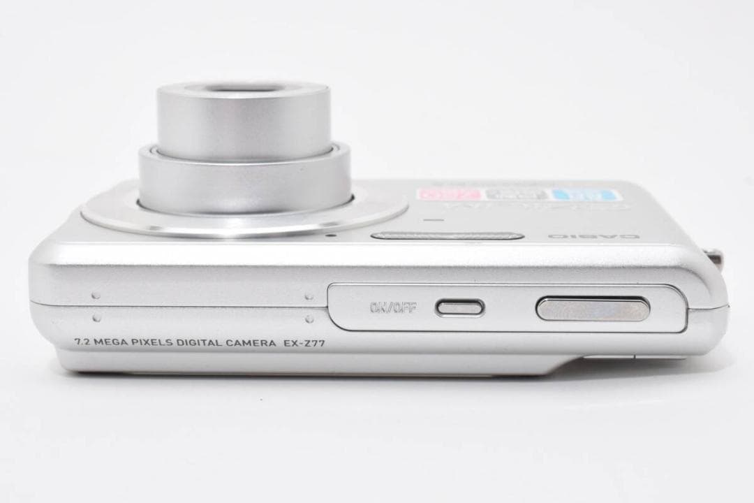 美品 カシオ CASIO EXILIM EX-Z77 シルバー ＃A276