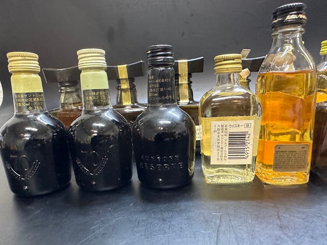 日本のウイスキーセット（ニッカ・サントリー）50ml ミニボトル