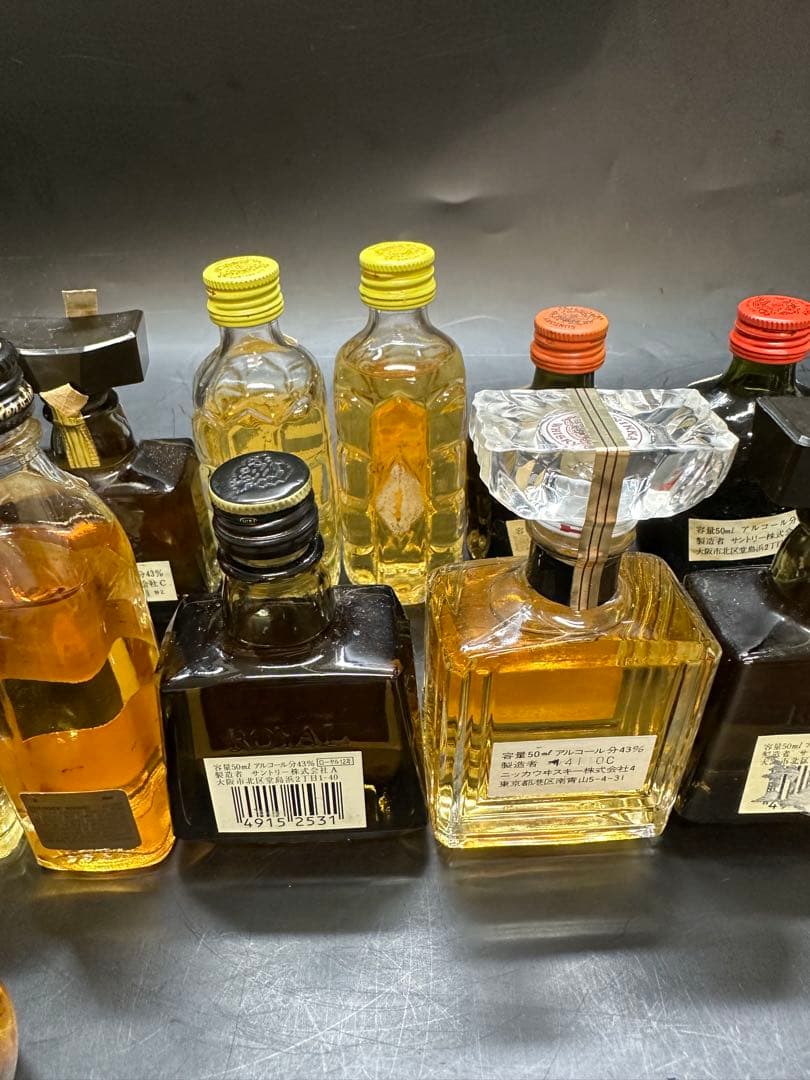 日本のウイスキーセット（ニッカ・サントリー）50ml ミニボトル