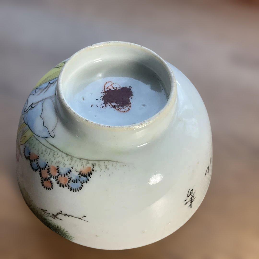 民国時代の輸出品、寿老人絵茶碗
