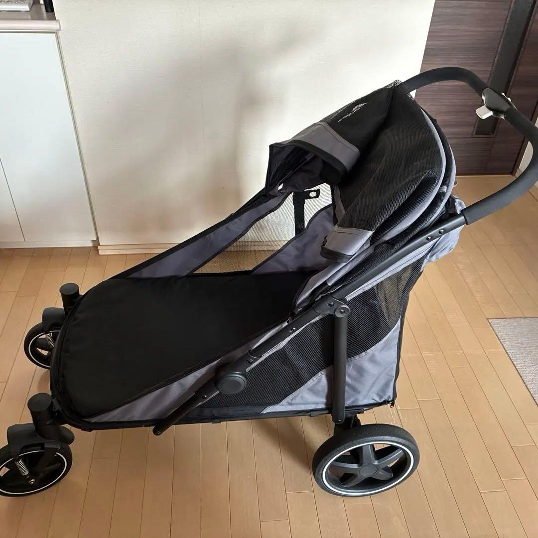 グレー ペットカート 折りたたみ式 4輪aileさん専用