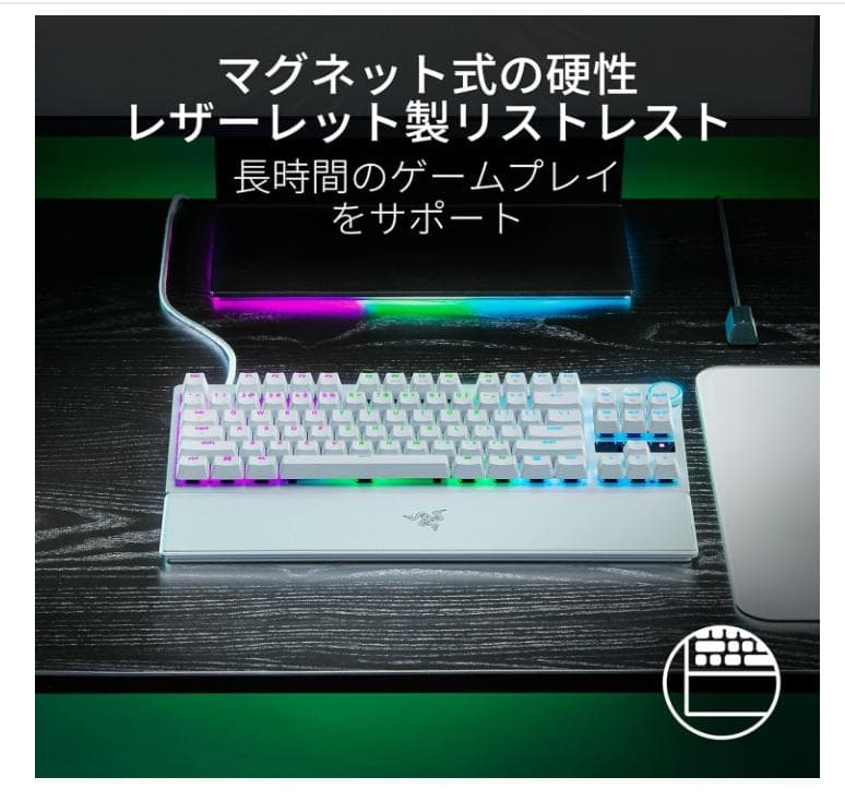 キーボード HuntsmanV3 ProTenkeyless JP WhiteEdition