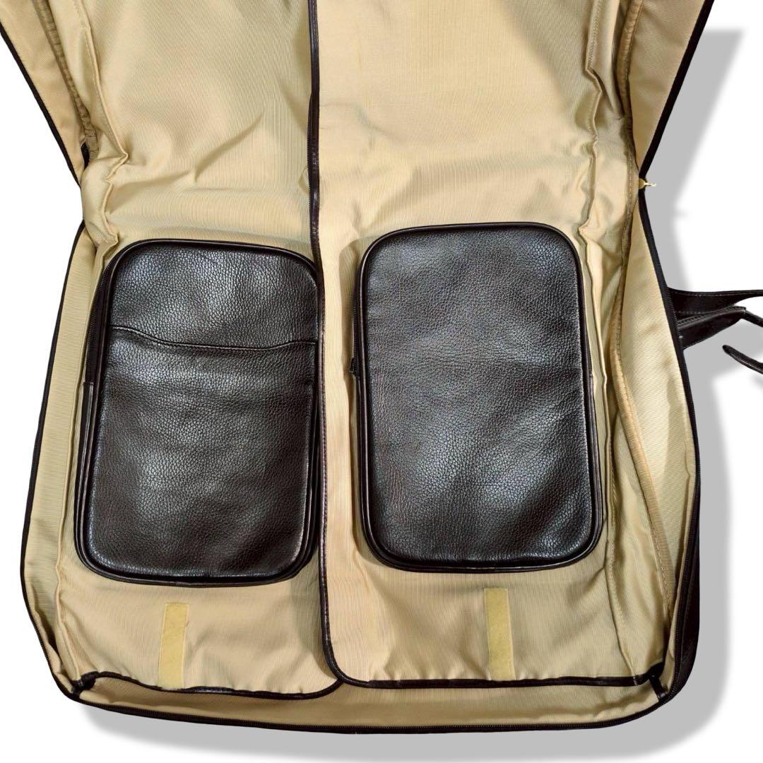 BALLY　2way ガーメントバッグ　ブラック　オールレザー　大容量　y2k