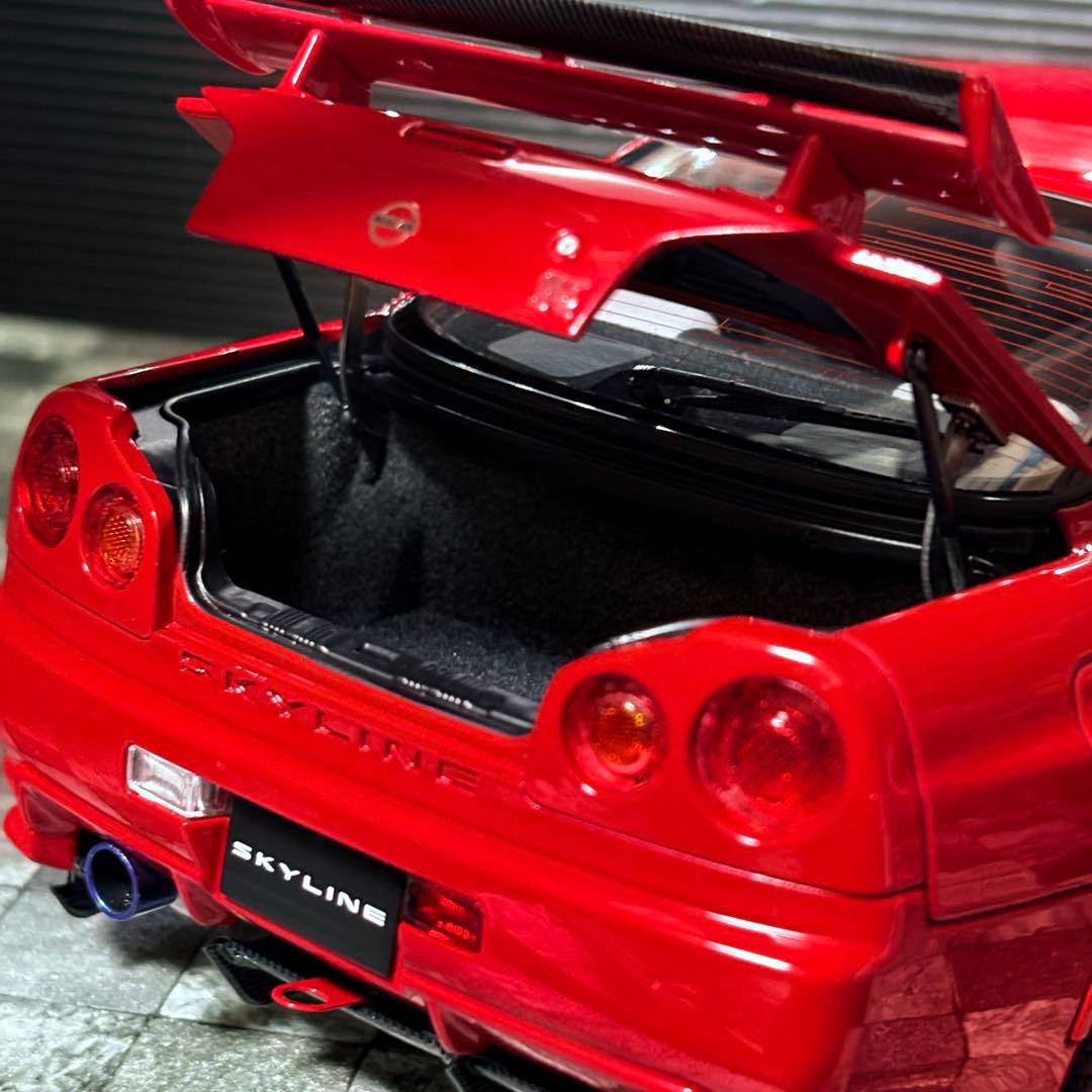 399台限定 1/18 モーターヘリックス 日産 スカイライン GT-R R34