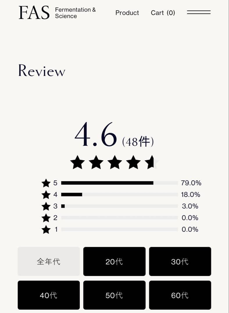 【FAS】トライアルセット