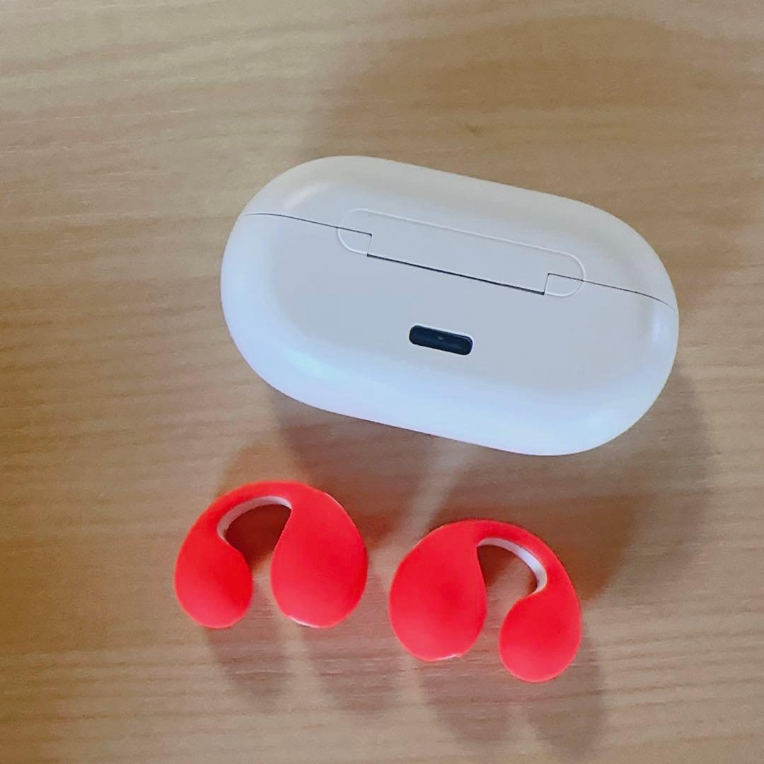 ambie ワイヤレスイヤホン　AM-TW01 コーラルレッド