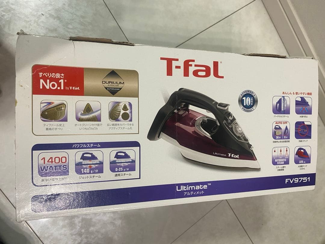Tefal コードつきスチームアイロンT-FAL FV9751J0