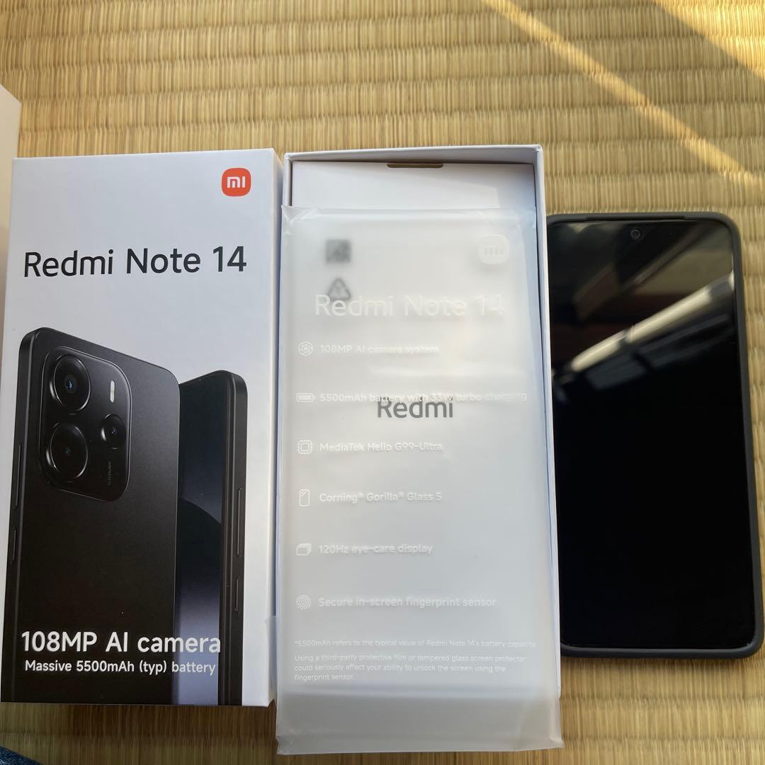 Redmi Note 14 本体8+256GB black