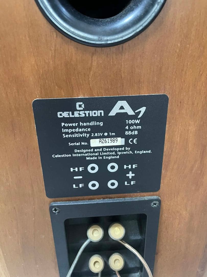 Celestion A1 スピーカー音出し確認済み