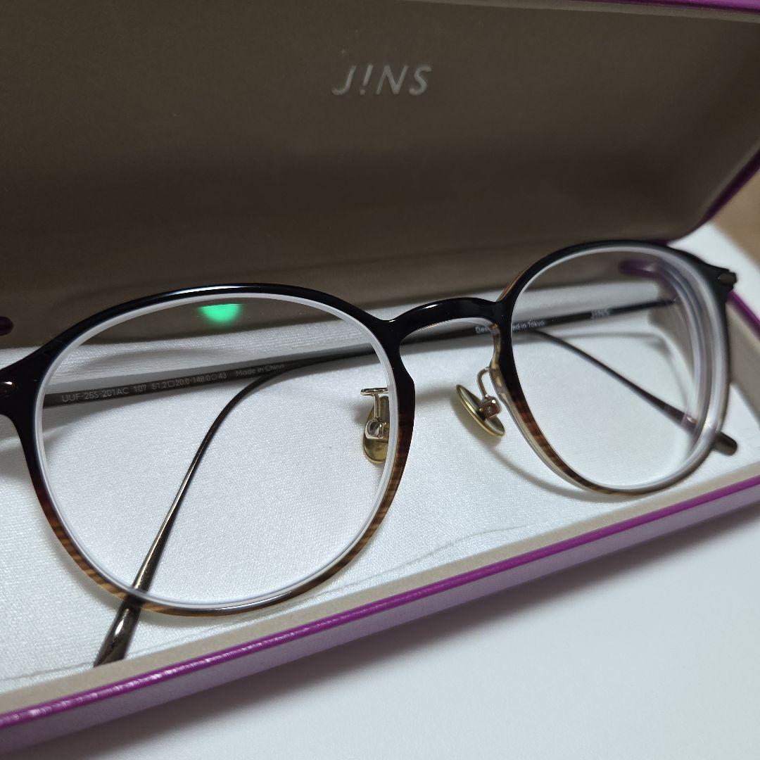 週末まで【新品未使用】JINS★ジーンズ★ 中顔面短縮メガネ　度あり