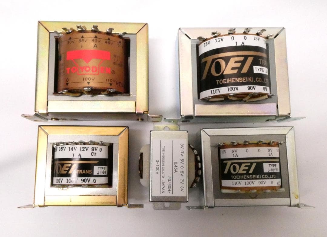 TOEI／TOYODEN 変圧器 7個セット 100V