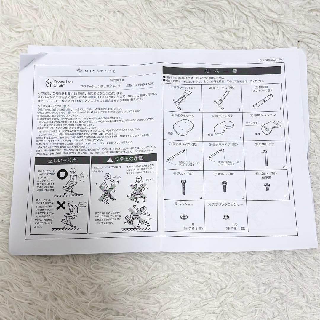 MIYATAKE プロポーションチェア 姿勢矯正チェア カバー 補助クッション