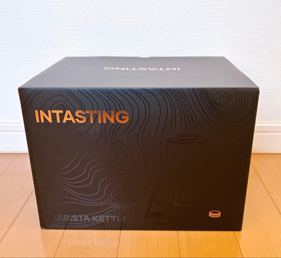 INTASTING 電気ケトル コーヒーケトル　900ml ブラック　温度調整