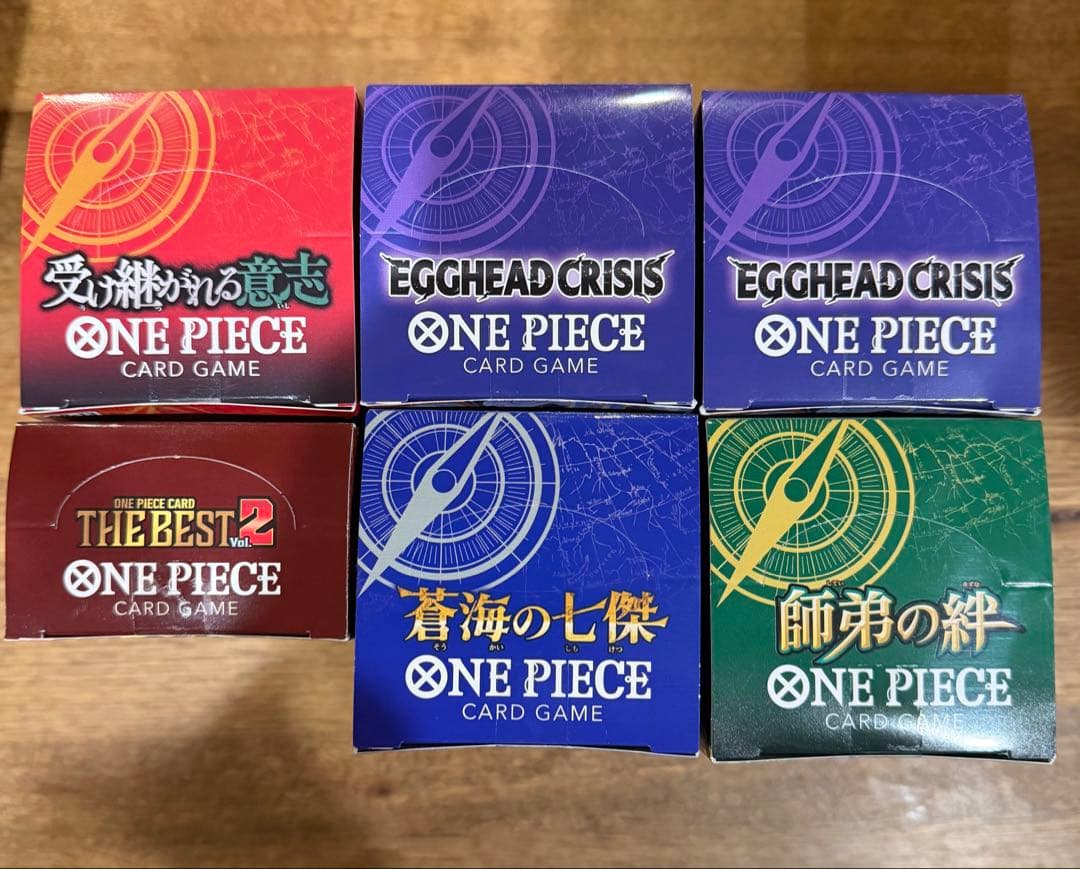 ワンピースカード　6BOX 受け継がれ意思、エッグヘッドクライシス他