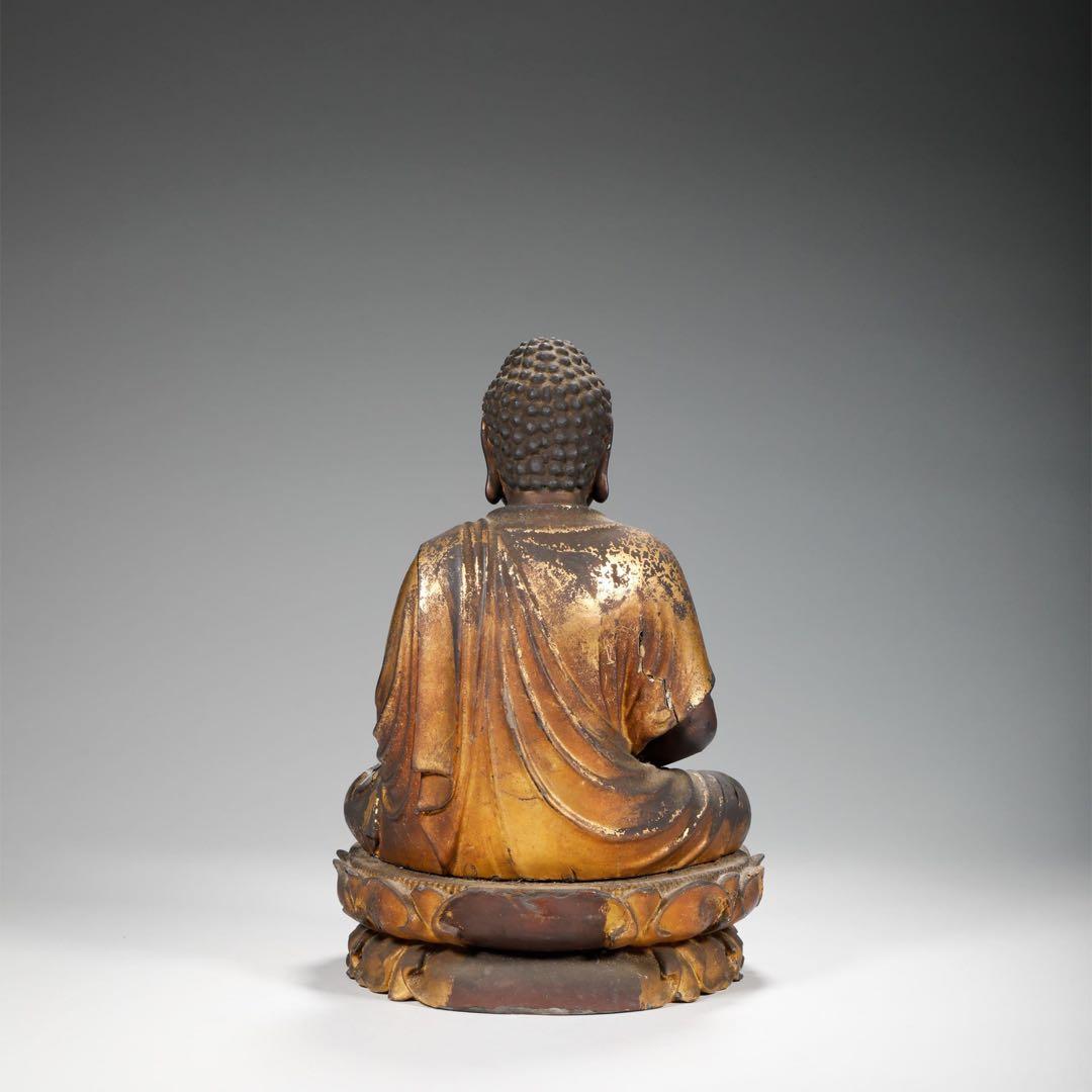 鎌倉時代 木造如来坐像 金漆 古仏 仏教美術