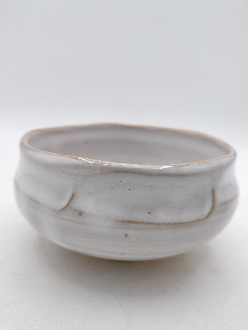 d021 汲出し茶碗 赤虜焼 大塩昭山 木箱 茶道具 古物