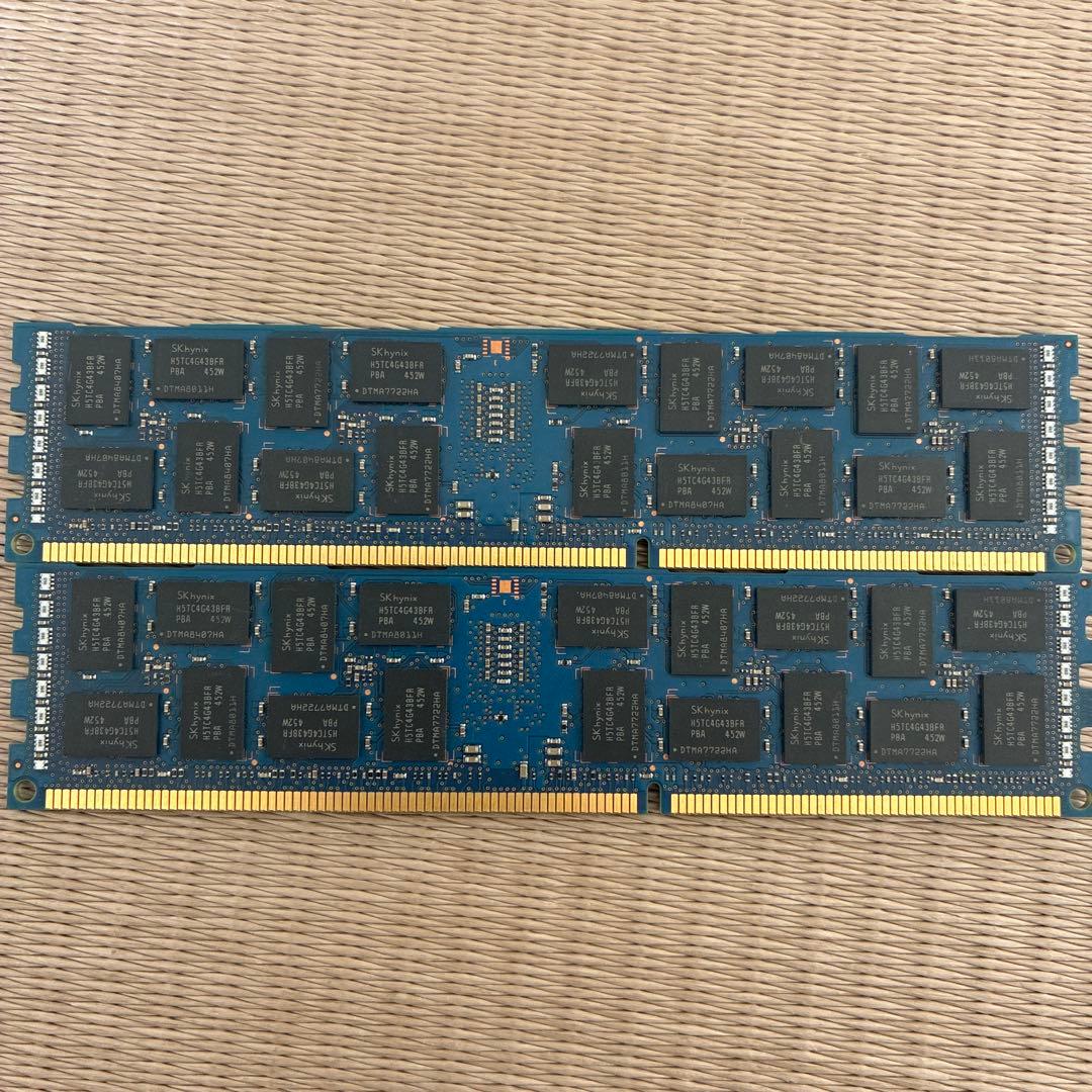 サーバー用メモリ16GB×2 32GB DDR3 PC3L-12800 ECC