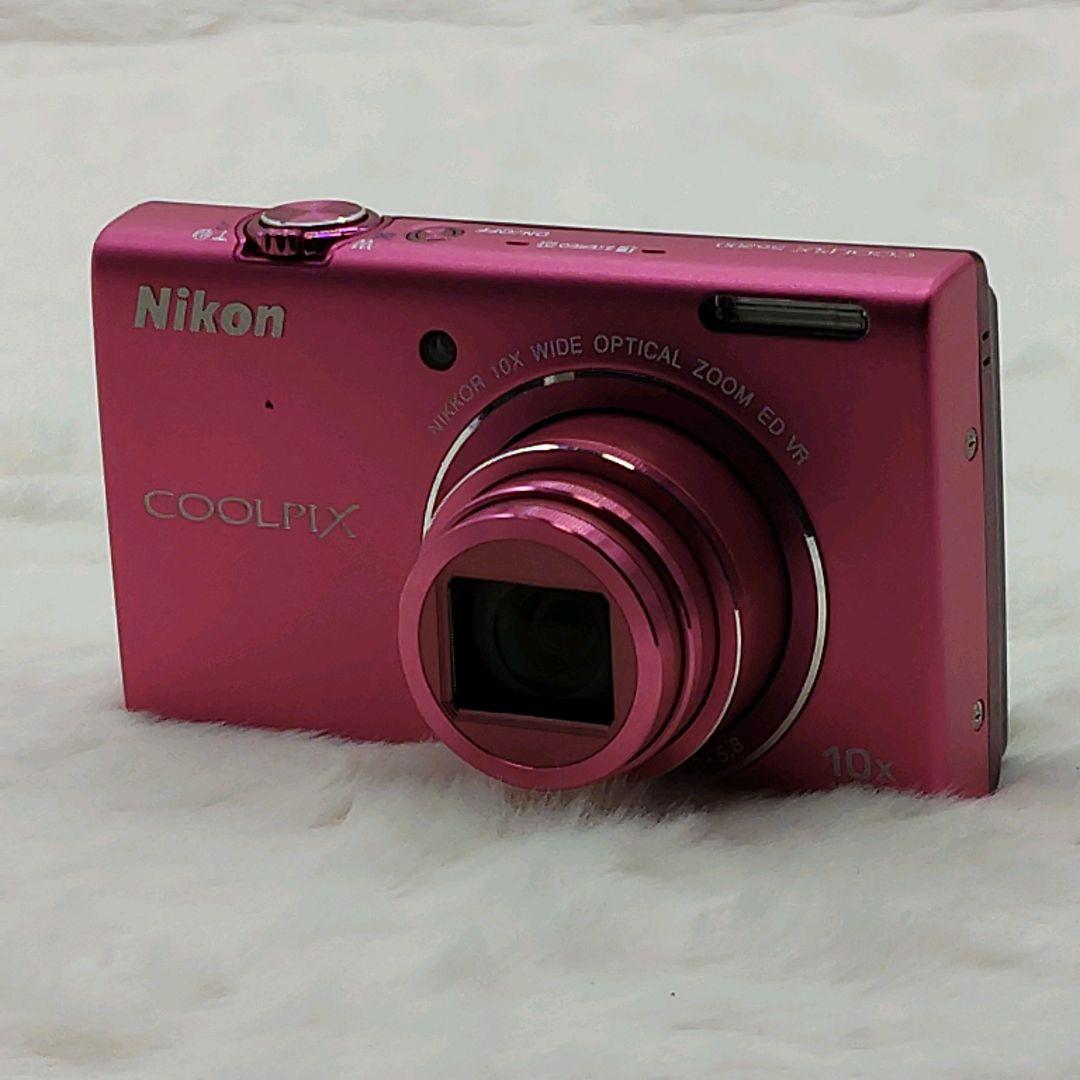 【美品】人気カラー Nikon COOLPIX S6200 ピンク 動作良好