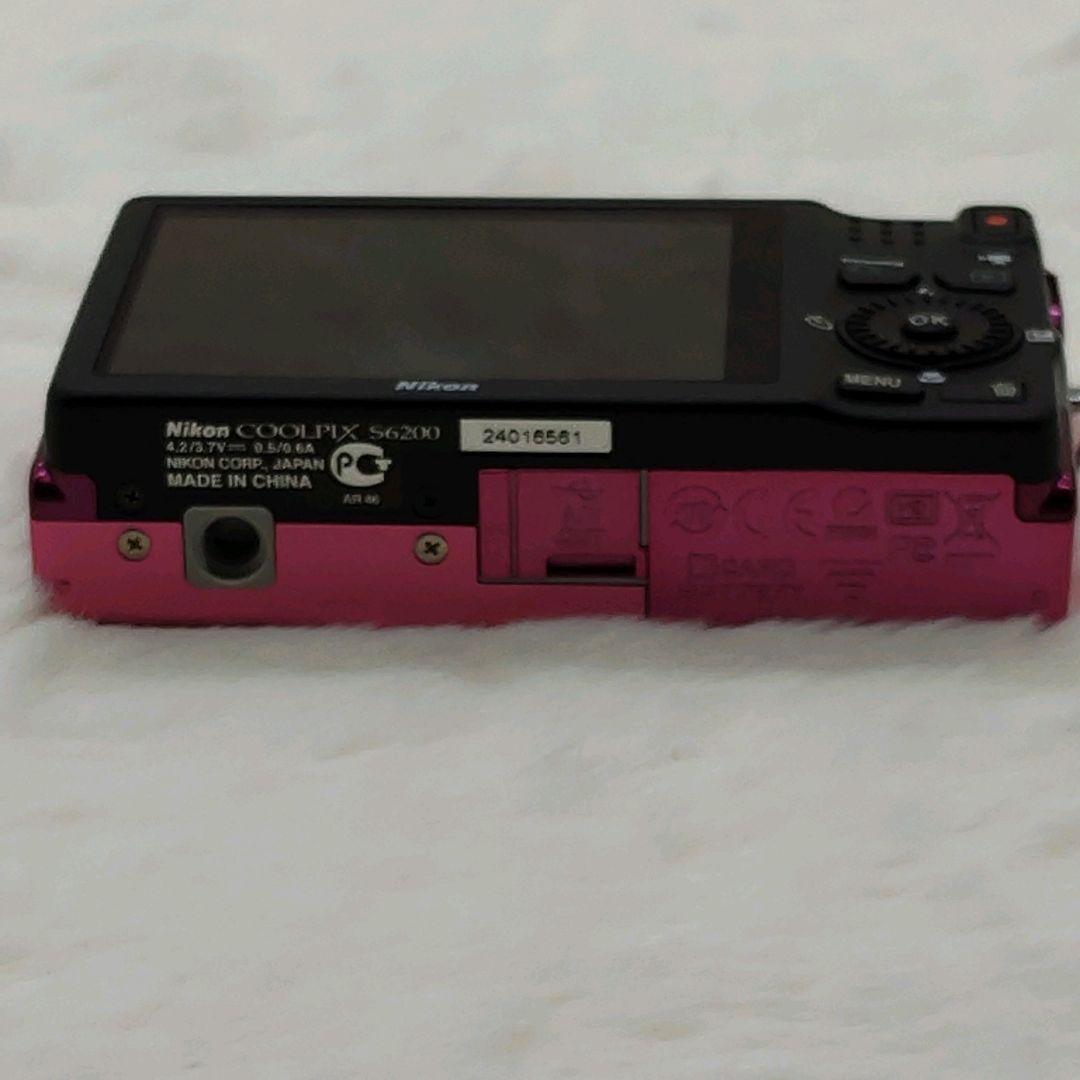 【美品】人気カラー Nikon COOLPIX S6200 ピンク 動作良好