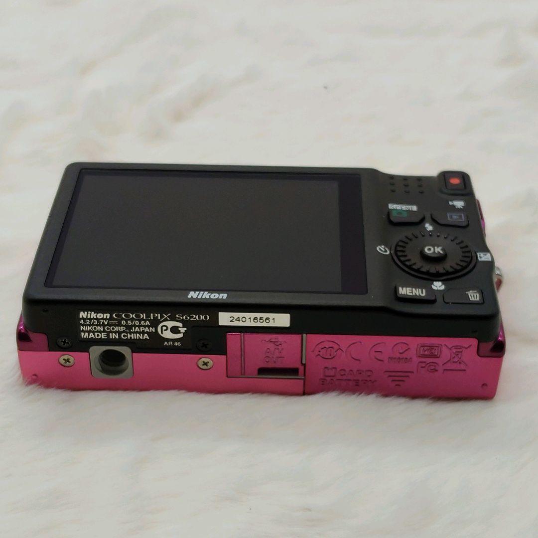 【美品】人気カラー Nikon COOLPIX S6200 ピンク 動作良好
