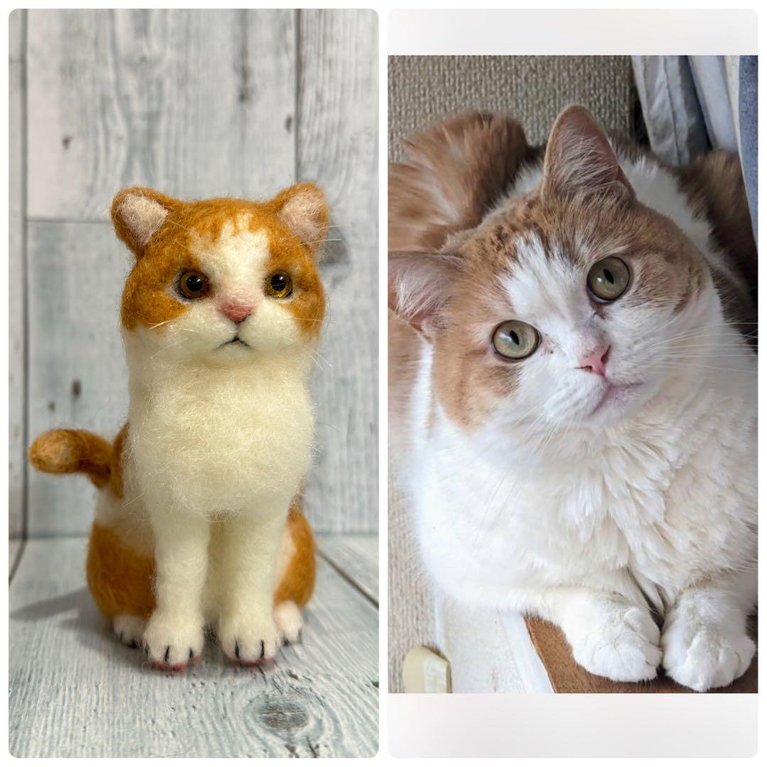 手のひらペット　うちの子　ペット　羊毛フェルト　マスコット　プレゼント