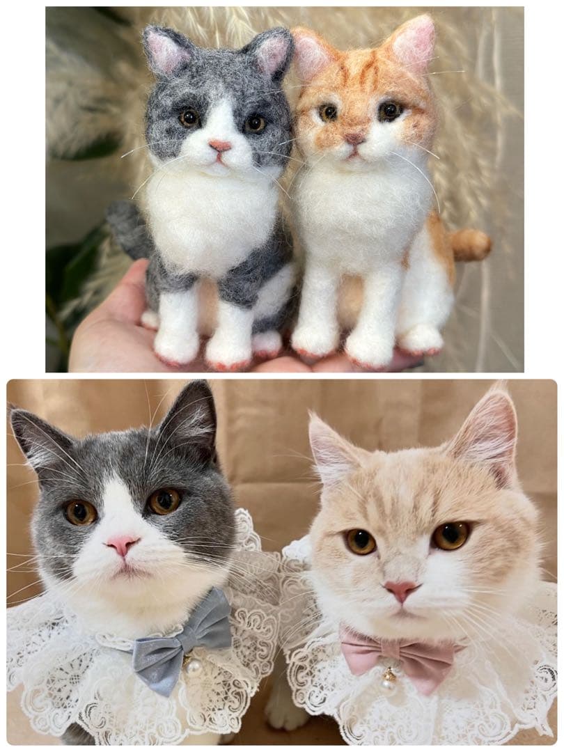 手のひらペット　うちの子　ペット　羊毛フェルト　マスコット　プレゼント