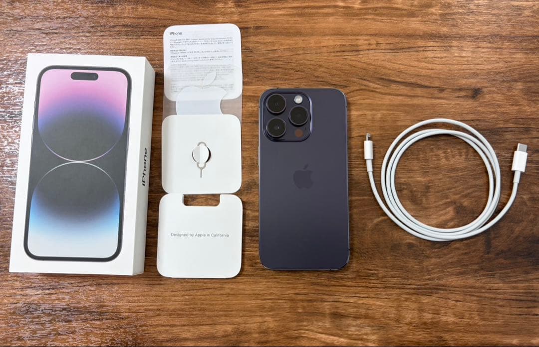 iPhone14pro ディープパープル 128GB SIMフリー 正規店購入