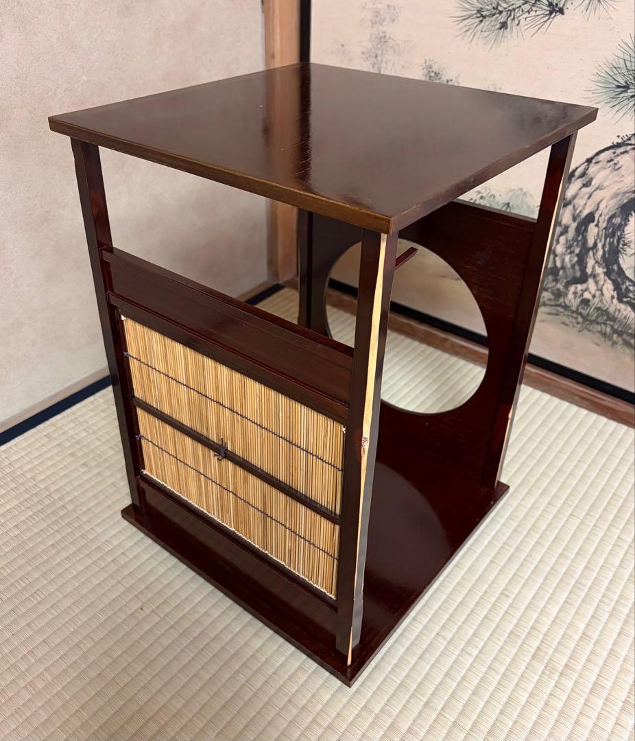 茶道具　吉野棚　円能斎好　溜め塗　鈴木光入作
