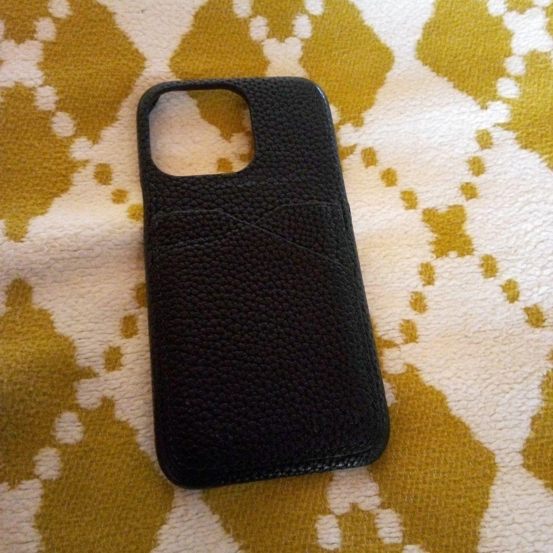 ブラックレザー iPhoneケース