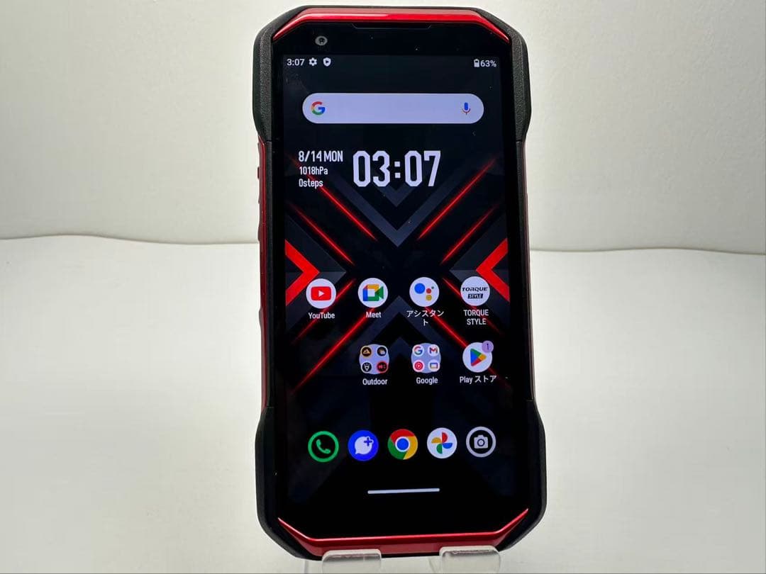 美品 京セラ TORQUE G06 KYG03 au レッド 128GB