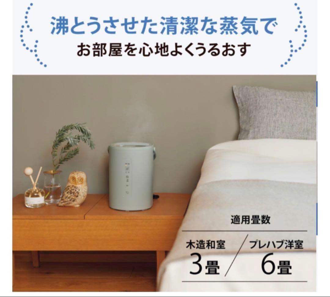 【中古美品（一度使ったのみ）】象印 スチーム式加湿器 EE-MB20-GA