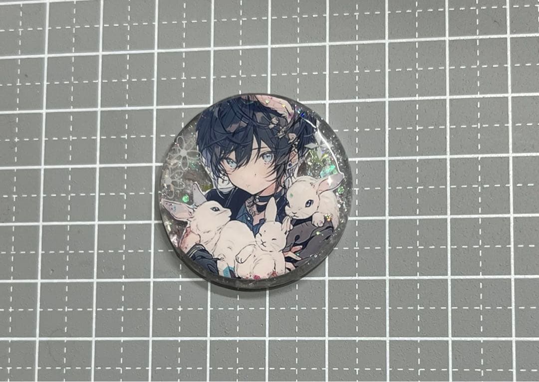 感謝価格(ㅅ´꒳` )うさ達と僕 レジンヘアゴム