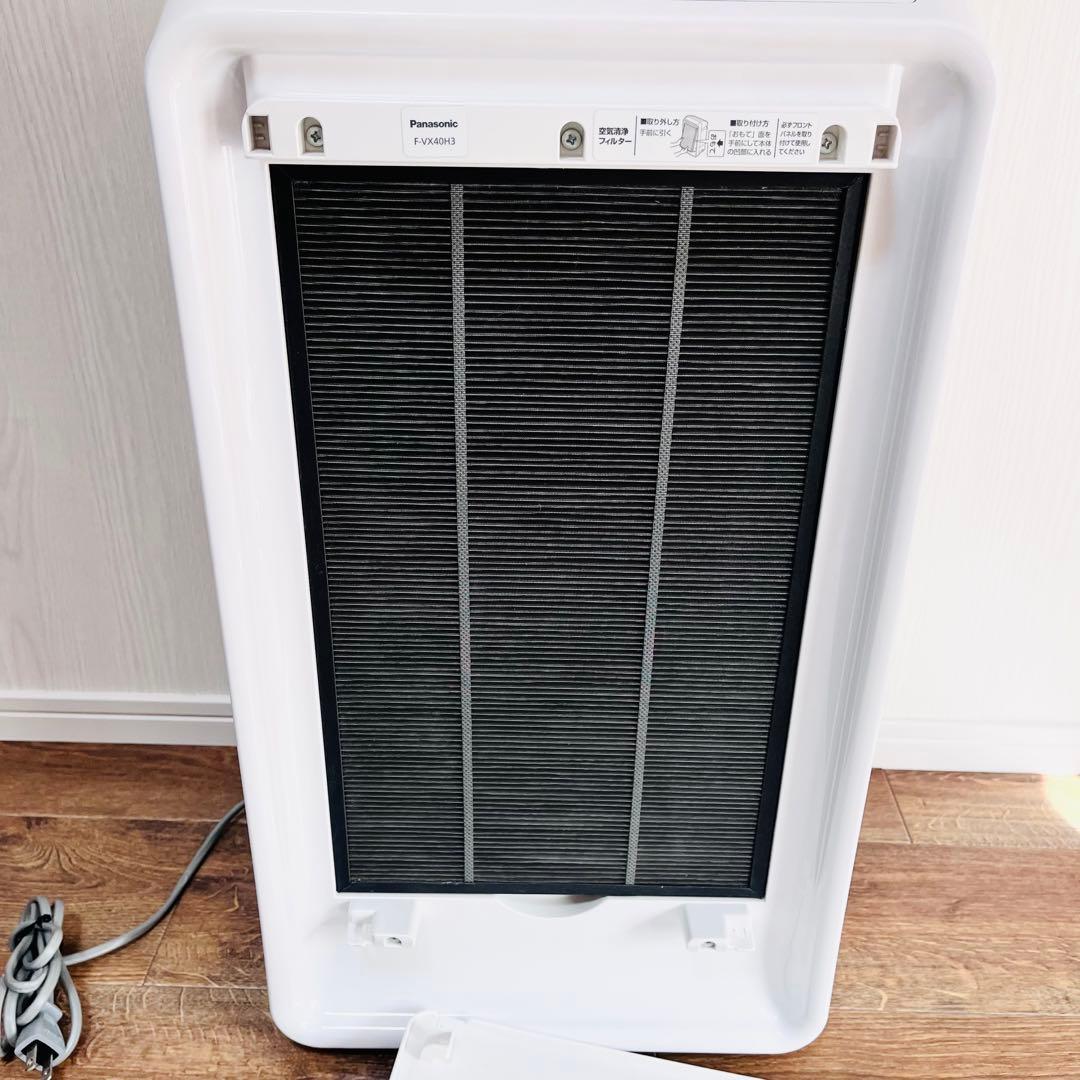 美品 動作確認済Panasonic 加湿空気清浄機 ナノイー F-VX40H3