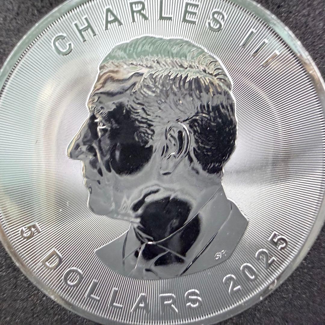 メイプルリーフ 銀貨 カラー ステンドグラス リス 1オンス 1oz 鑑賞ケース