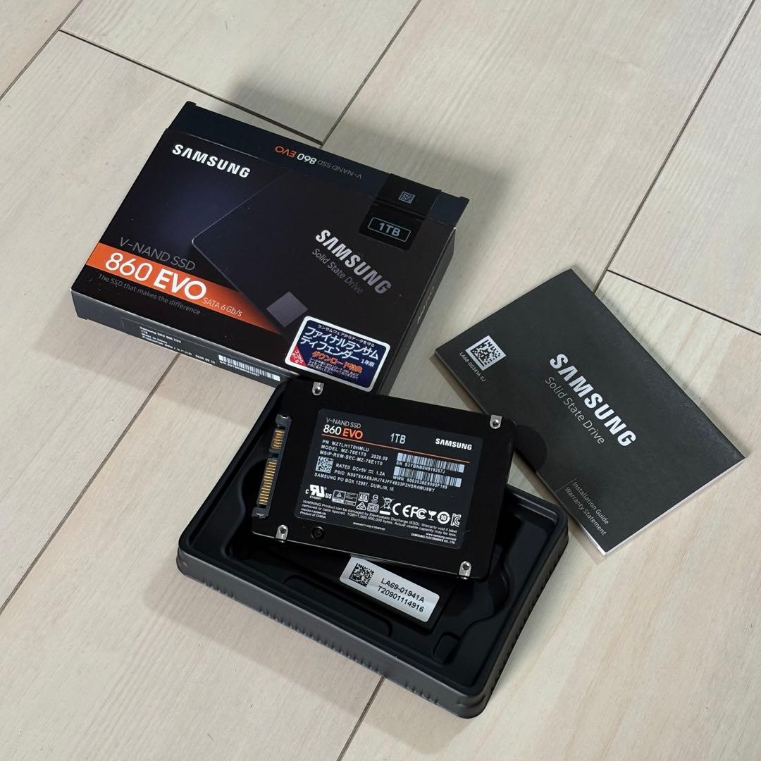 書き込み約1TB Samsung 860 EVO 1TB 内蔵型SSD