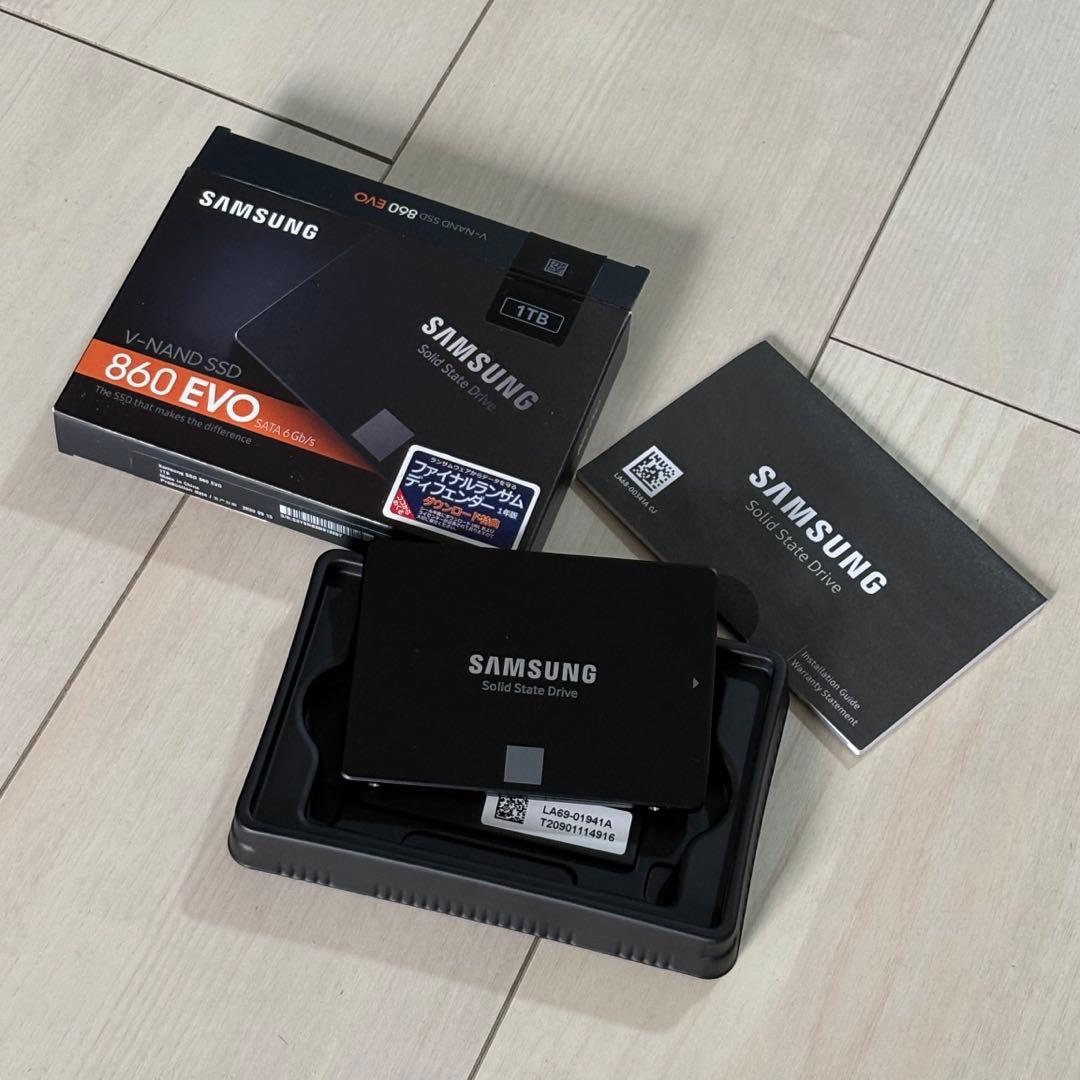 書き込み約1TB Samsung 860 EVO 1TB 内蔵型SSD