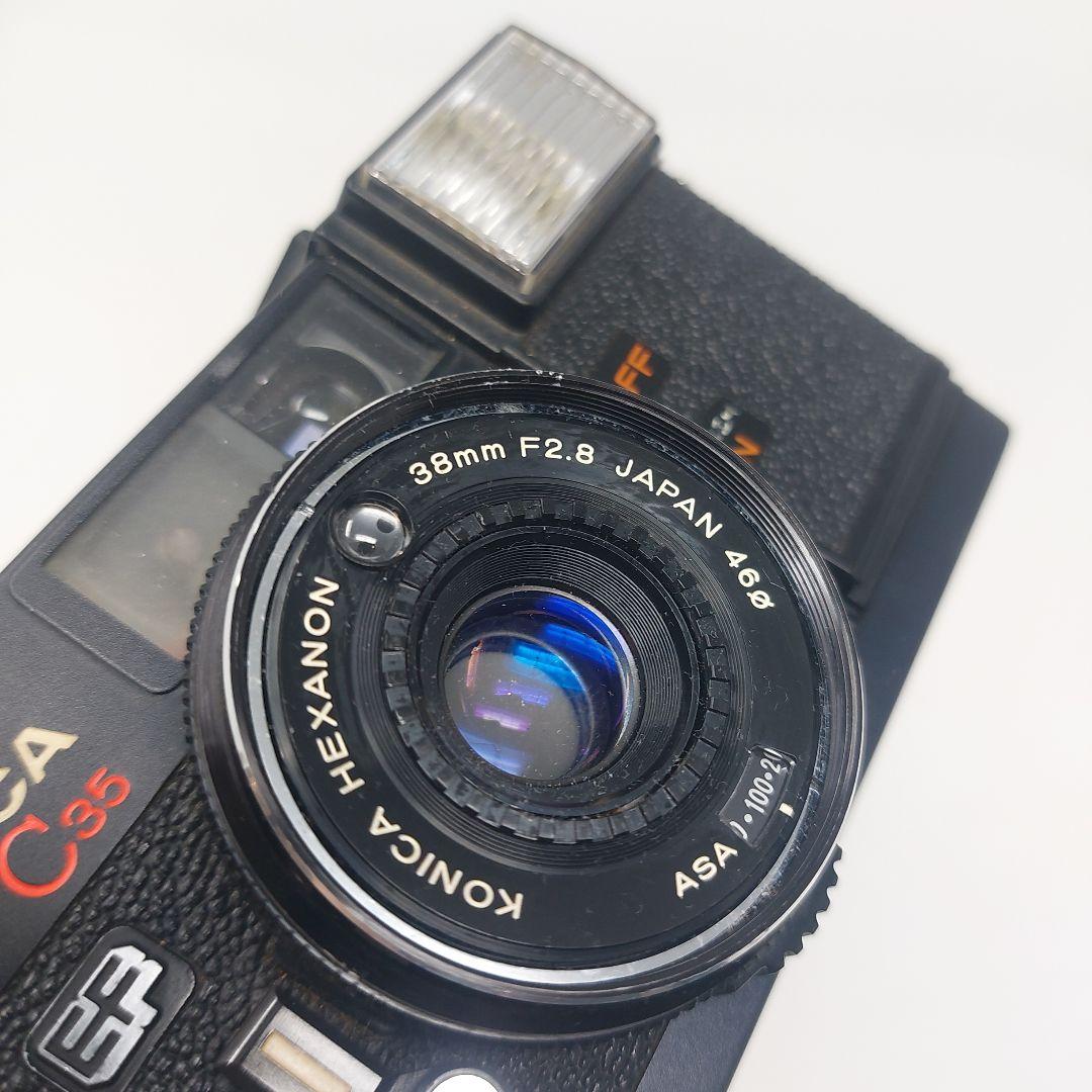 完動品 KONICA C35EF 動作確認済 ピッカリコニカ 露出計OK