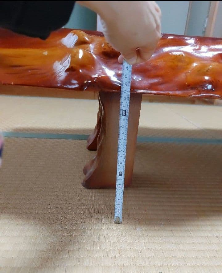 【値下げ】高級銘木 高級木材 一枚板 座卓 和室 天然木 和室　光沢仕上げ