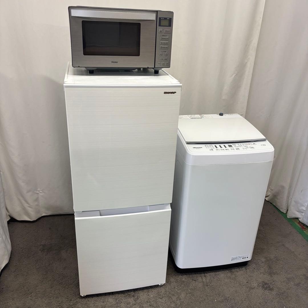★276　冷蔵庫　洗濯機　電子レンジ　シャープ　単身　家電セット　安い　設置無料