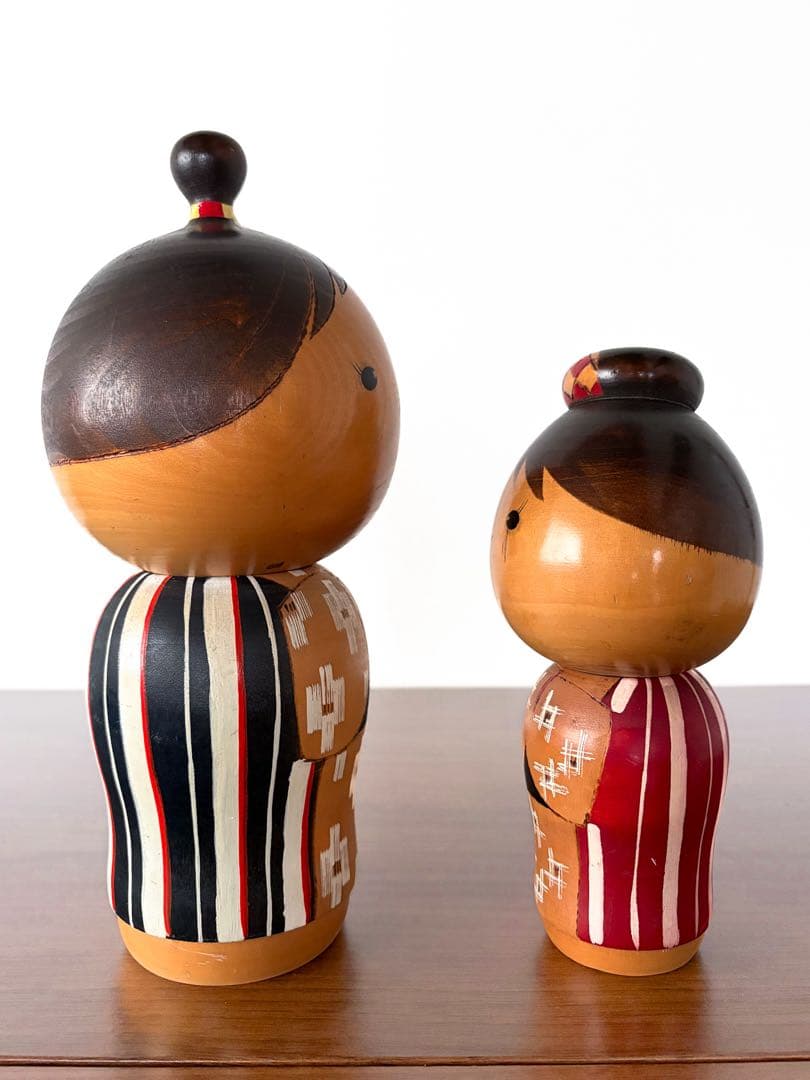 岸 貞男 Sadao 創作 こけし kokeshi doll レトロ 可愛い