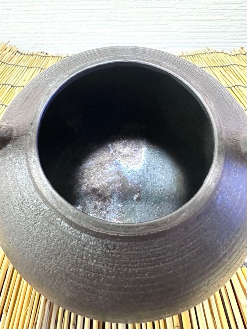ＵＳＥＤ品　南部釜師　宗造　１０型 糸目　南部鉄瓶　南部鉄器　鉄瓶