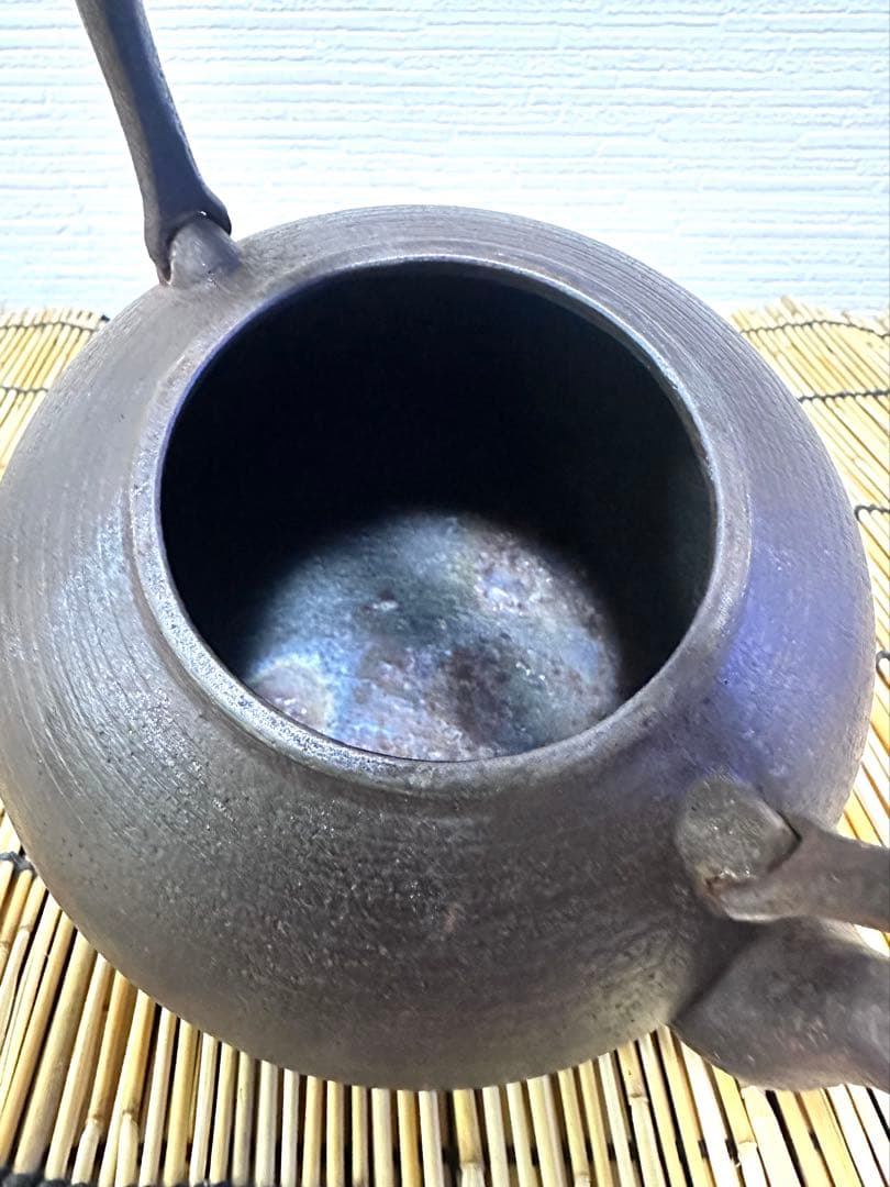 ＵＳＥＤ品　南部釜師　宗造　１０型 糸目　南部鉄瓶　南部鉄器　鉄瓶