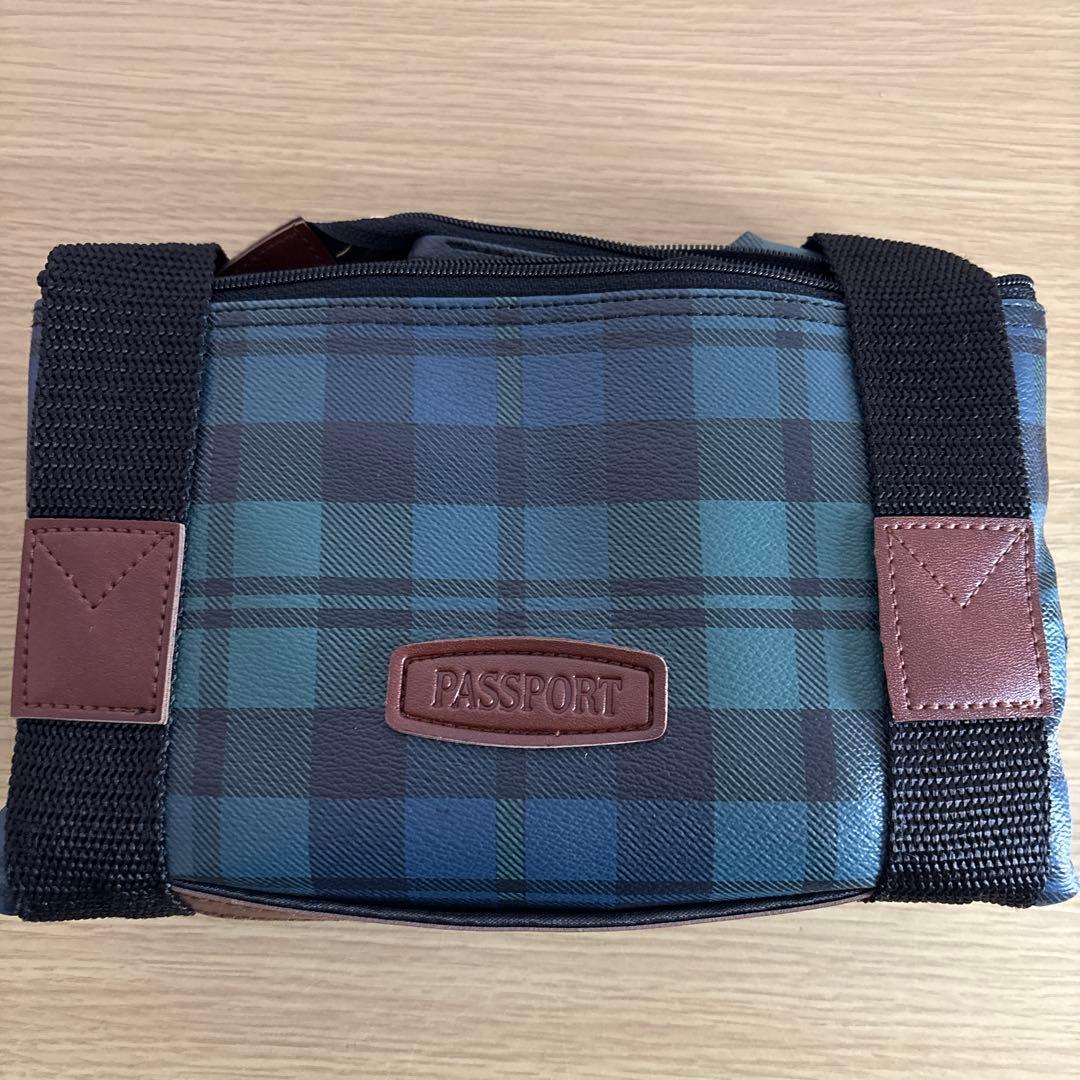 【未使用品】 PASSPORT チェック柄 ボストンバッグとポーチ