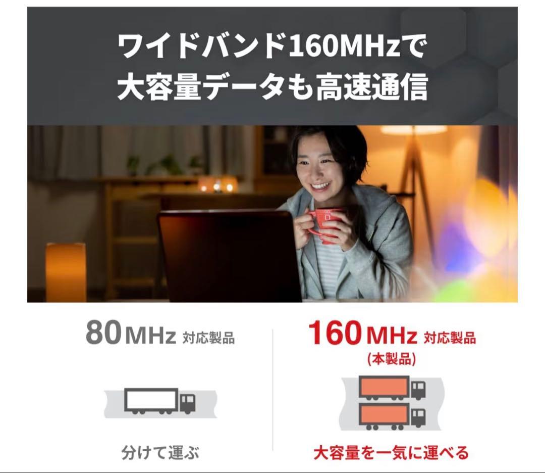 バッファロー ルーターWi-Fi 6 11ax AX6000AX8P/NCG