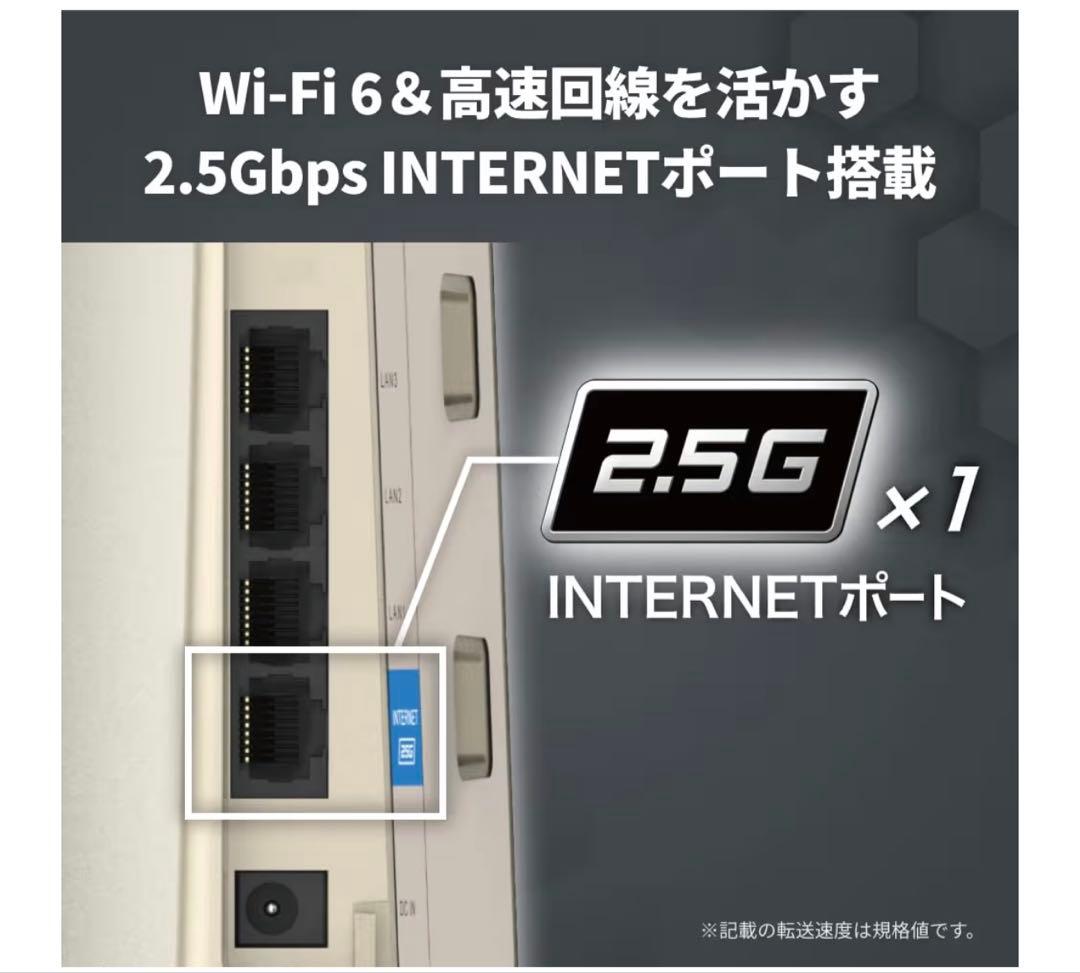バッファロー ルーターWi-Fi 6 11ax AX6000AX8P/NCG